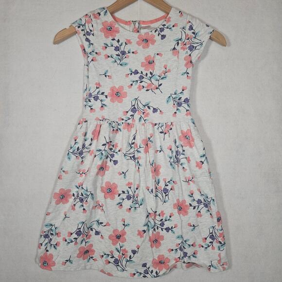 Carter's Other - Carter's Girls Heather Grey Floral Dress